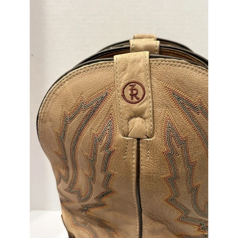 Tony Lama 3R Brown Leather Western Cowboy Boots Men’s 10.5 EE Made in USA